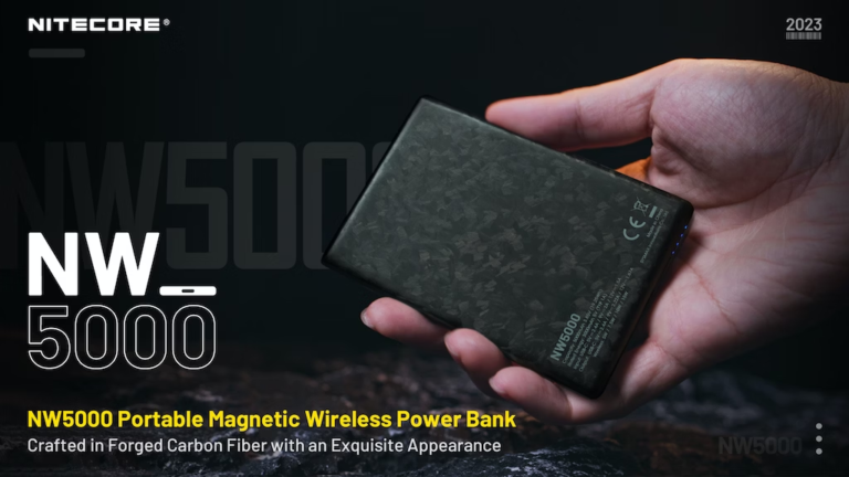 Kickstarter - NITECORE Forged Carbon Fiber Wireless Power Bank