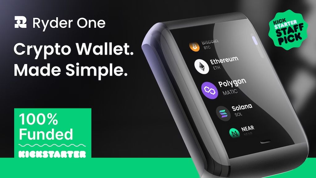 Kickstarter - Ryder One Stress-Free Crypto Wallet With Easy Recovery