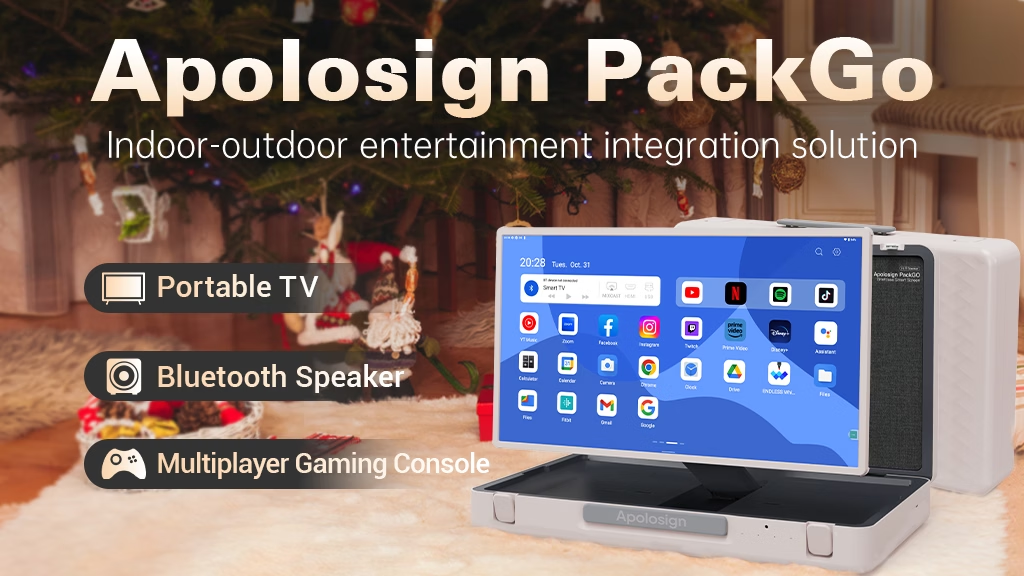 Kickstarter - Apolosign PackGo 27 Smart Screen Packed in Your Briefcase