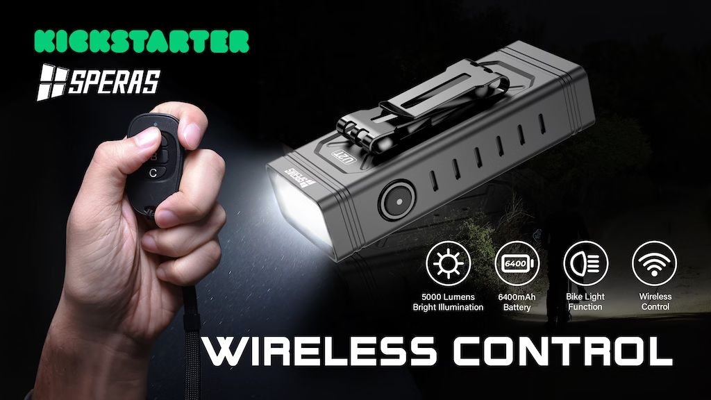 Kickstarter - SPERAS U2TUltimate Outdoor Flashlight with Wireless Control