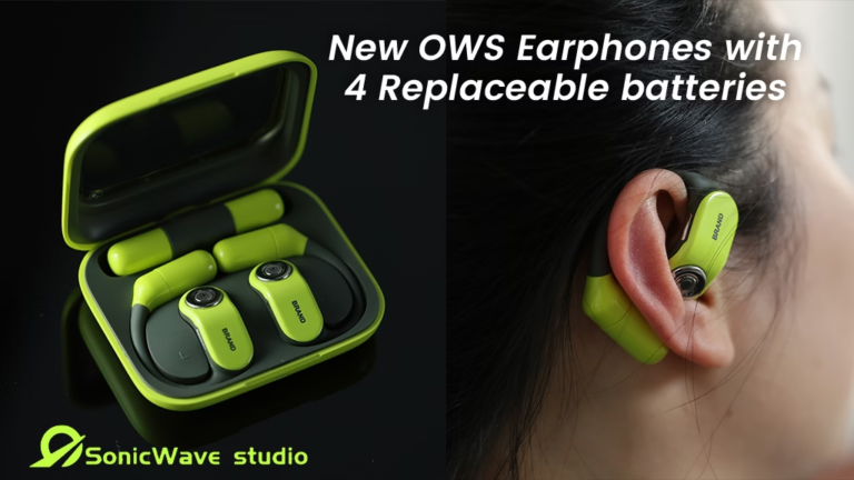 Kickstarter - SonicwaveThe latest OWS openear buds with replace batteries