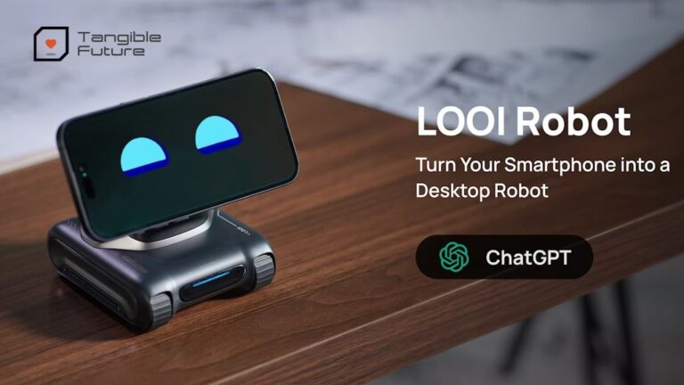 Kickstarter - LOOI Turn Your Smartphone into a Desktop Robot!