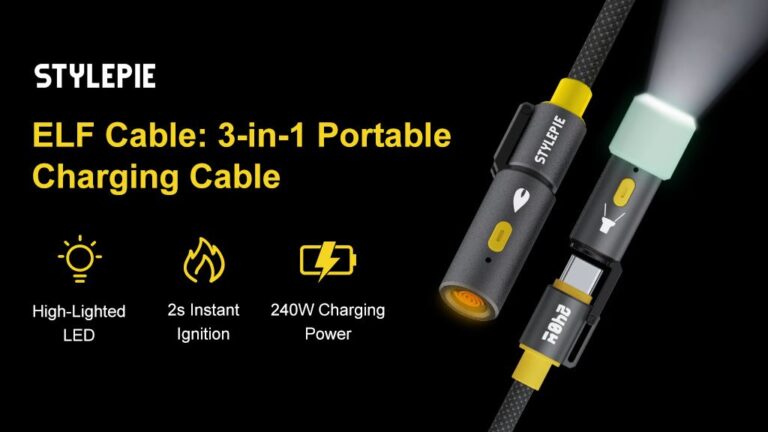 Kickstarter - ELF Cable 3-in-1 Portable Charging Cable