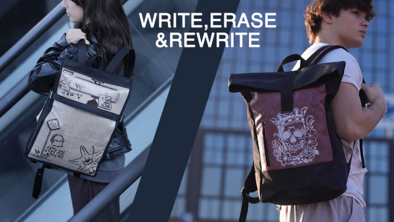 Kickstarter - Mark paint, erase and restart on your backpack