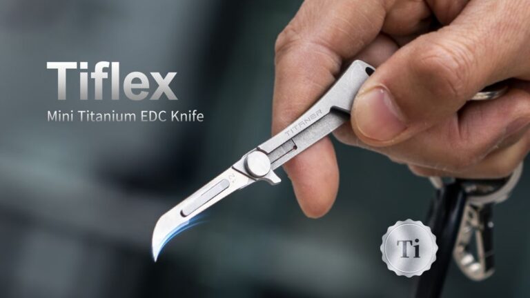 Kickstarter - Tiflex a Mini Titanium Folding Knife of Super Sharpness