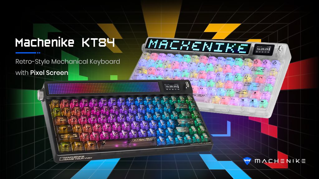 Kickstarter - Machenike KT84, Retro-Style Keyboard with Pixel Screen