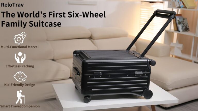 Kickstarter - ReloTrav The World's First Six-Wheel Family Suitcase