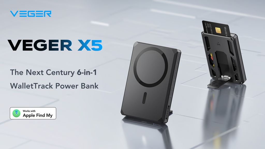 Kickstarter - VEGER X5 The Next Century 6-in-1 WalletTrack Power Bank