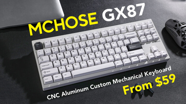 Indiegogo - MCHOSE GX87 Aluminum Custom Mechanical Keyboard