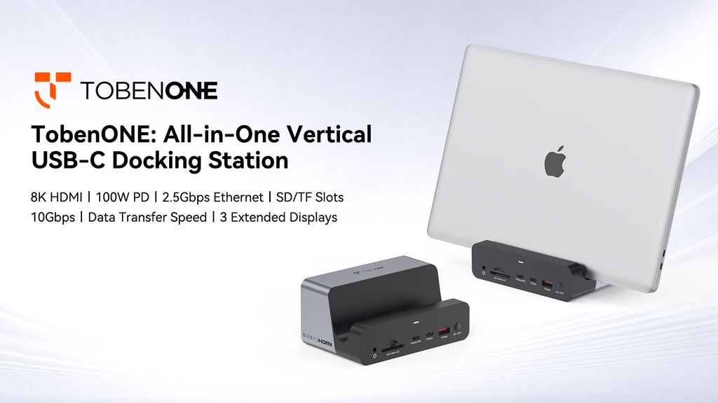 Kickstarter - TobenONE All-in-One Vertical USB-C Docking Station