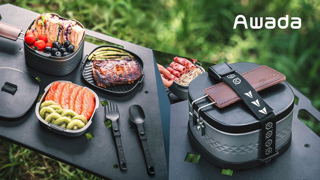 Kickstarter - Awada Lunch Box ：Easily take your kitchen outdoors