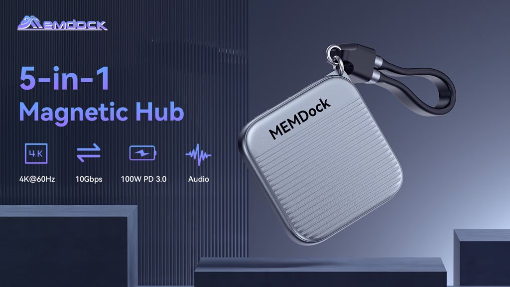 Kickstarter - MEMDock The Ultra-Compact Magnetic USB-C Hub