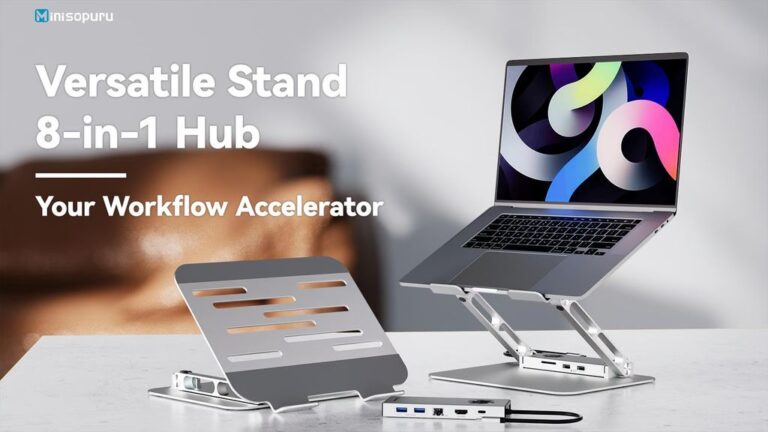 Kickstarter - Minisopuru 2-in-1 Laptop Stand with USB-C Hub Workstation