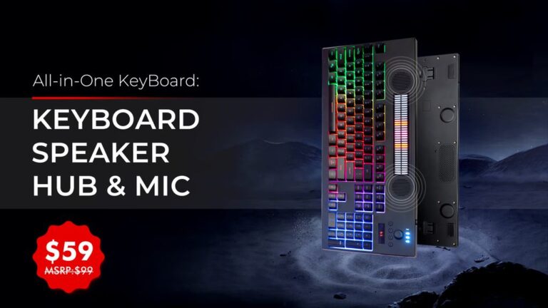 kickstarter - All-in-One KeyBoard Keyboard, Speaker, Hub, & Mic