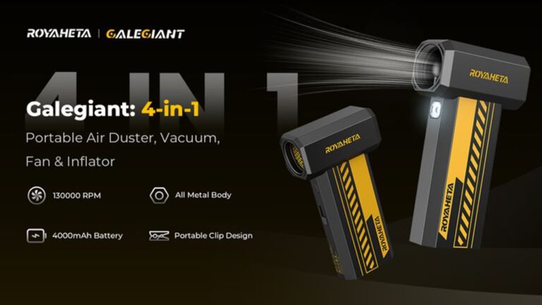 Kickstarter - Galegiant 4-in-1 Portable Air Duster, Vacuum, Fan & Inflator