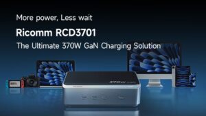 Kickstarter - RICOMM The Next-Gen 370W GaN Desktop Charging Station