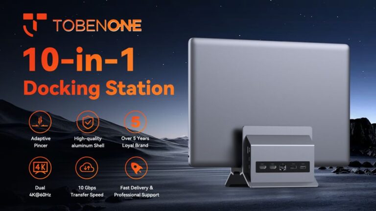 Kickstarter - TobenONE 10-in-1 Adaptive Vertical USB C Docking Station