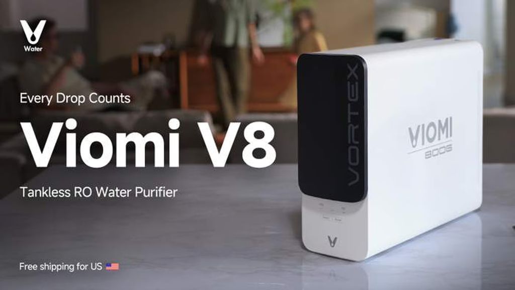 Kickstarter - Viomi V8 Next-Gen 800G 9-Layer Filtration RO Water Purifier