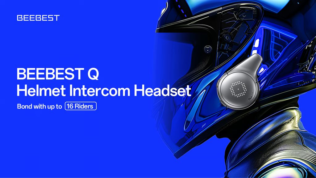 Kickstarter - BEEBEST Q Helmet Intercom Headset–Bond with up to 16 Riders